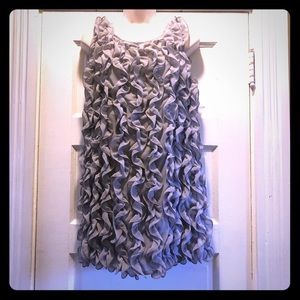 Gray Ruffle Dress